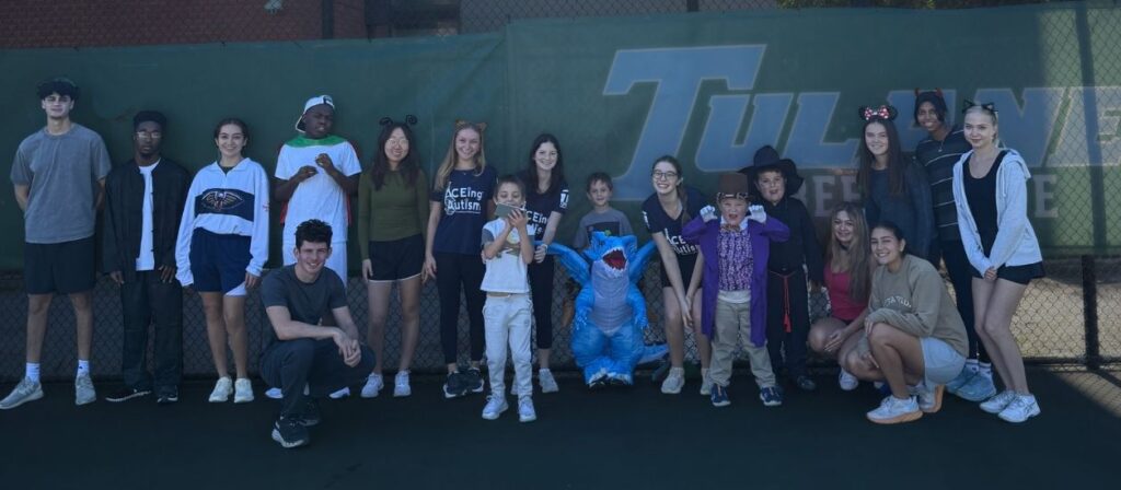 Photo of our Tulane program volunteers and athletes.
